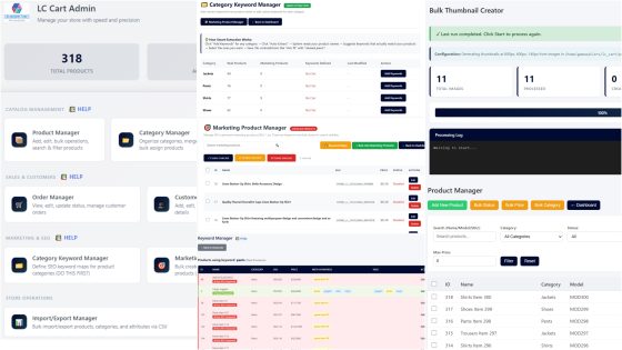 LC Cart Full Admin Panel - Merchant Tools