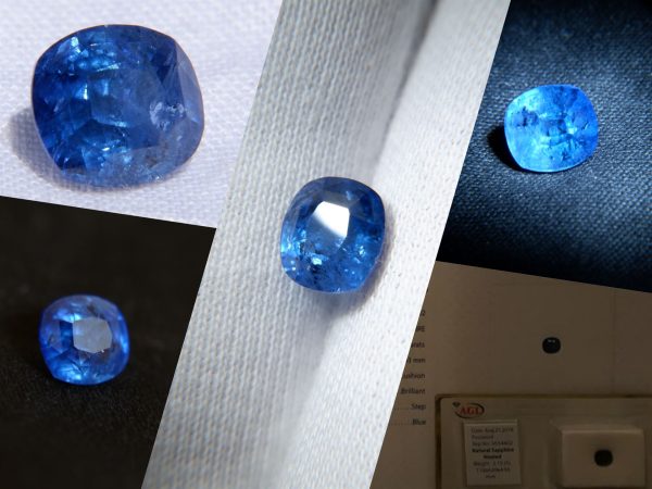Vivid Cornflower Blue Sapphire - Cushion - 2.10 ct - AGL certified