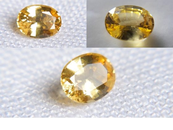 Yellow Sapphire - Oval - 0.505 ct - IGL certified