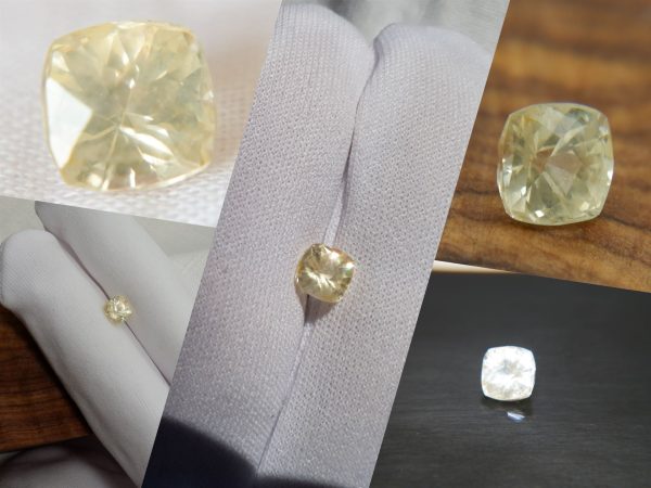 Yellow Sapphire - Cushion - 1.61 ct - COR authenticated