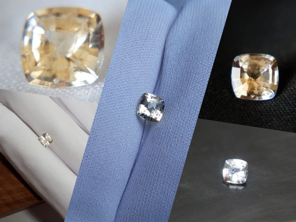 Vivid Pastel Yellow Handcrafted Sapphire - Cushion - 1.15 ct - COR authenticated