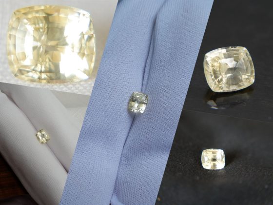 Vivid Pastel Yellow Handcrafted Sapphire - Rectangular - 1.35 ct - COR authenticated