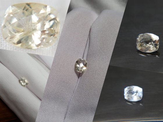 Pastel Yellow/Silver Handcrafted Sapphire - Rectangular - 1.15 ct - COR authenticated