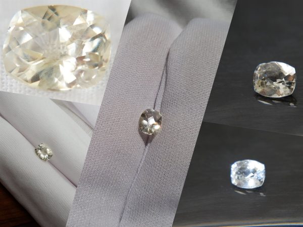 Pastel Yellow/Silver Handcrafted Sapphire - Rectangular - 1.15 ct - COR authenticated