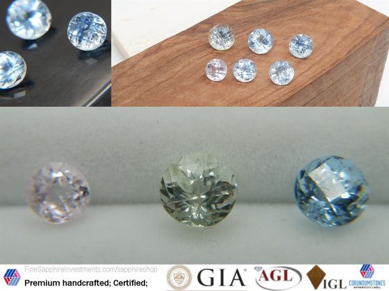 Aquamarine - Round - 5.95 ct - COR authenticated