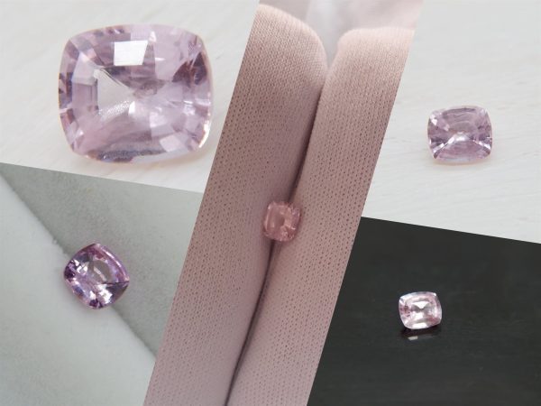 Pastel Pink Handcrafted Ceylon Sapphire - Cushion - 0.70 ct - COR authenticated