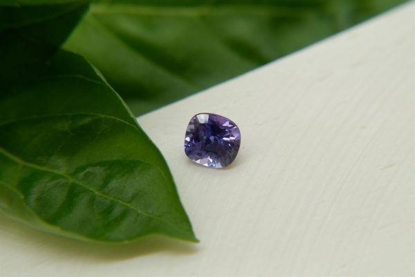 Vivid Blueish Violet Sapphire - Cushion - 0.95 ct