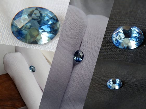 Vivid Blue/Silver Sapphire - Oval - 0.87 ct - COR authenticated