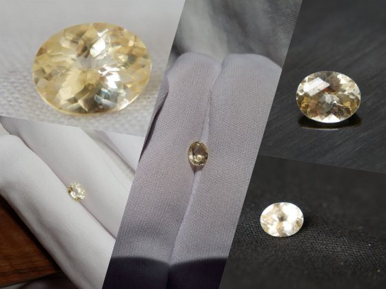 Pastel Yellow Sapphire - Oval - 0.85 ct - COR authenticated