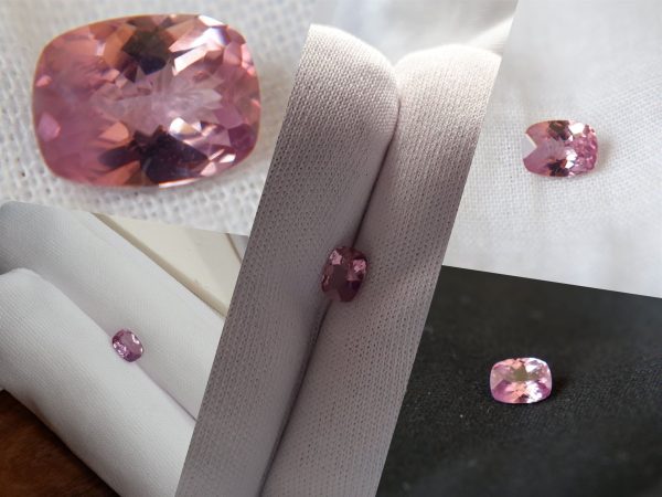 Rare Tri-Color Pink/Purple/Orange Sapphire - Rectangular - 0.66 ct - COR authenticated