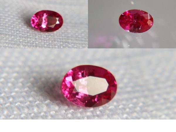 Vivid Hot Pink Sapphire - Oval - 0.48 ct - GIA certified