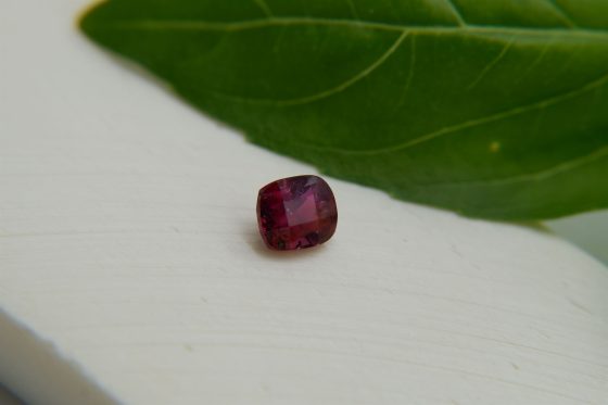Reddish-Pink Ruby - Rectangular - 0.75 ct