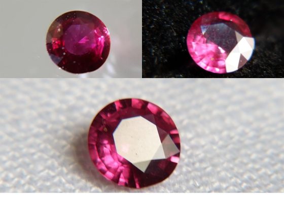 Purplish Pink Sapphire - Round - 0.51 ct - GIA certified