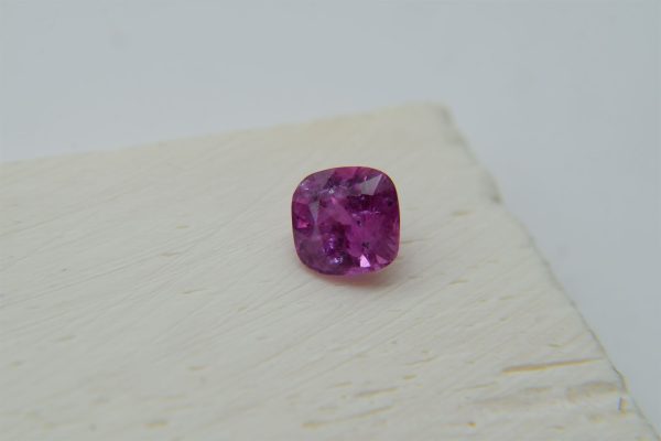 Vivid Orangish-Violet Sapphire - Cushion - 1.20 ct