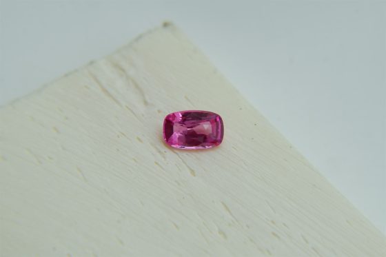 Vivid Orange Pink Sapphire - Rectangular - 0.60 ct
