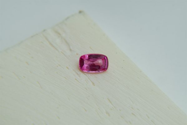 Vivid Orange Pink Sapphire - Rectangular - 0.60 ct
