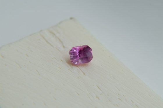 Vivid Pastel Pink Sapphire - Octagon - 0.85 ct