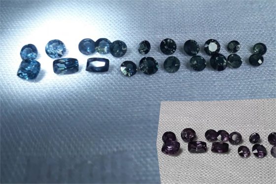 Vanadium Garnet Lot Colorchange Blue-Green/Purple - Various - 4.65 ct - COR authenticated