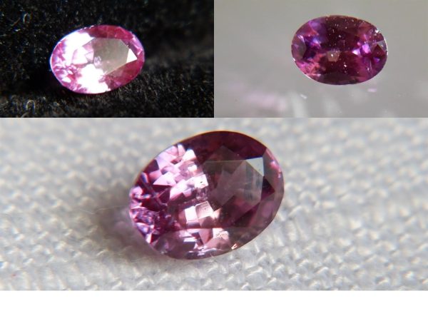 Peach Pink Sapphire - Oval - 0.71 ct - GIA certified