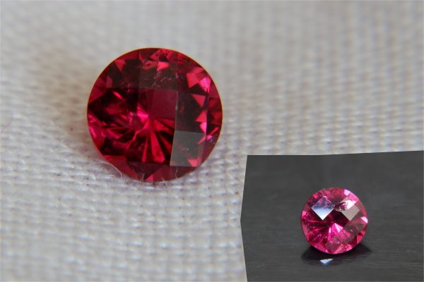 Rubellite - Round - 0.78 ct - COR authenticated