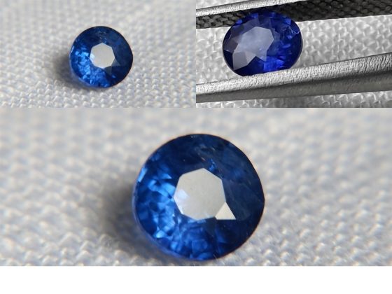 Vivid Royal Blue Sapphire - Round - 0.69 ct - GIA certified