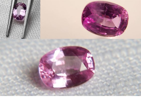 Genuine Vivid Pink Sapphire - Rectangular - 0.70 ct - GIA certified