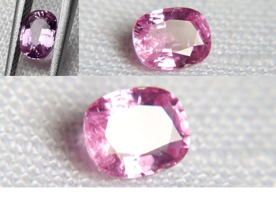 Genuine Vivid Pink Sapphire - Rectangular - 0.78 ct - GIA certified