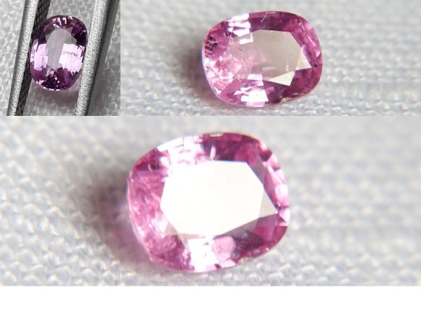 Genuine Vivid Pink Sapphire - Rectangular - 0.78 ct - GIA certified