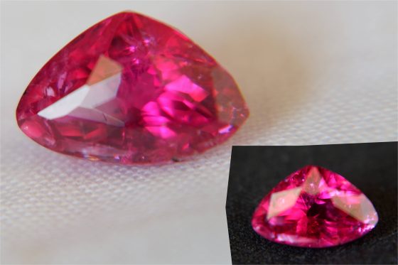Rubellite - Triangular - 2.95 ct - COR authenticated