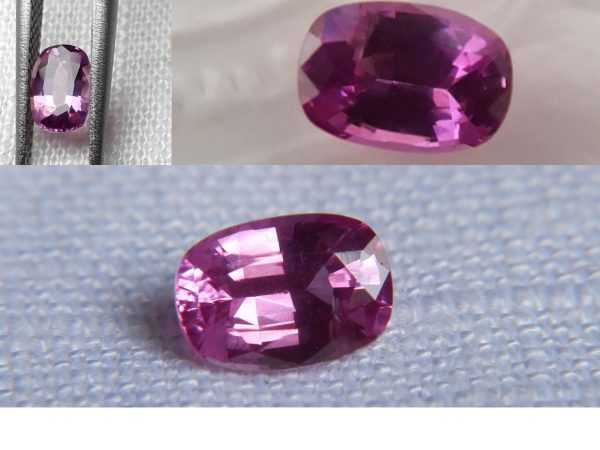Hot Pink Sapphire - Oval - 0.863 ct - IGL certified