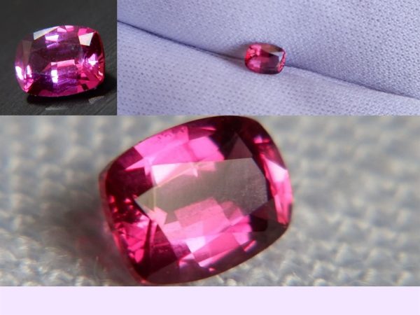 Vivid Pink Sapphire - Rectangular - 0.46 ct - CSL certified