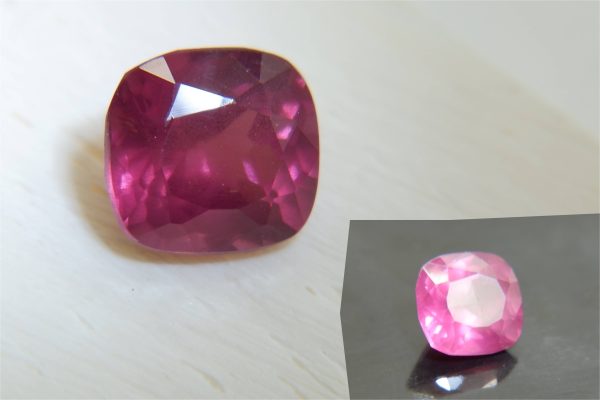 Rare: Neon Purple Mahenge Spinel - Cushion - 1.65 ct - COR authenticated