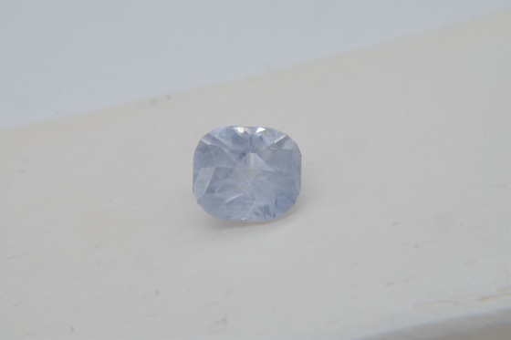 Smokey Silver Blue Sapphire, , handcrafted cut 2.19 ct