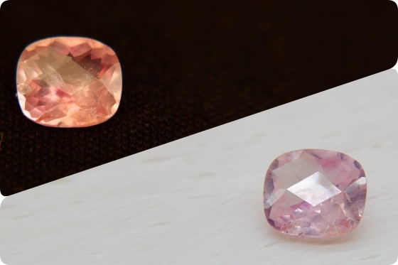 Padparadscha sapphire, true sunset-color, GIA certified 0.79 ct