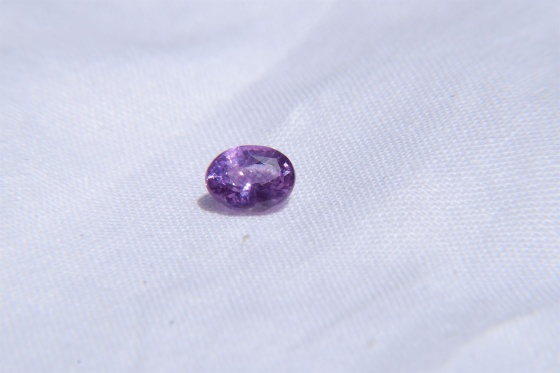 Vivid Violet Sapphire, unheated, premium cut 1.03 ct