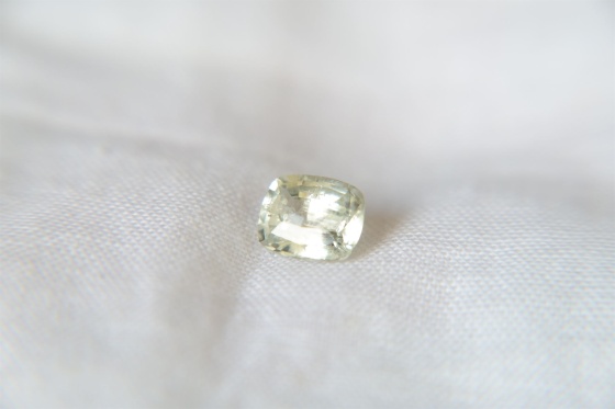 blue white sapphire unheated premium cut GIA 1.25 ct