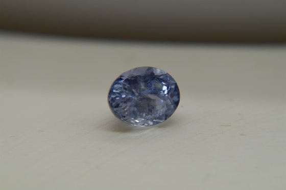 Vivid Pastel Blue Sapphire, handcrafted cut 2.90 ct