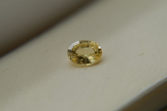 Vivid Lemon Yellow Sapphire, handcrafted cut 1.20 ct