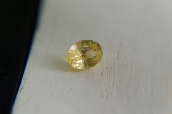 Intense neon Yellow Sapphire, designer cut 2.05 ct