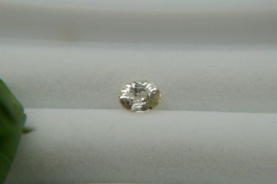 Vivid Pastel Yellow Sapphire, handcrafted cut 1.65 ct