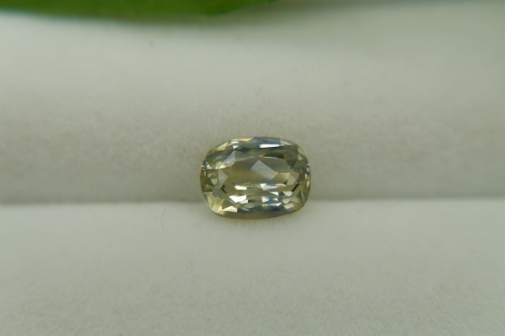 Vivid Pastel Yellow Sapphire, handcrafted cut 1.65 ct