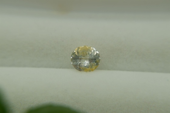 Pastel Yellow Sapphire, handcraft designer cut 1.10 ct