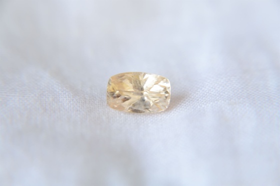 Vivid metallic yellow sapphire 1.86 ct