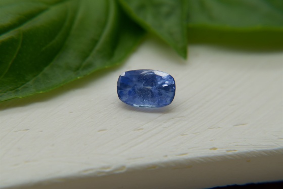 Velvet Blue Sapphire handcrafted designer cut 1.49 ct