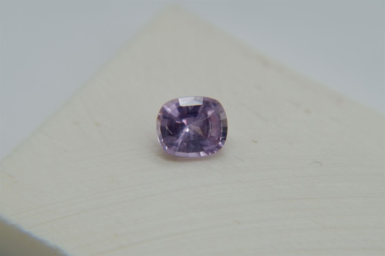 Pastel Violet Sapphire, handcrafted cut 1.30 ct