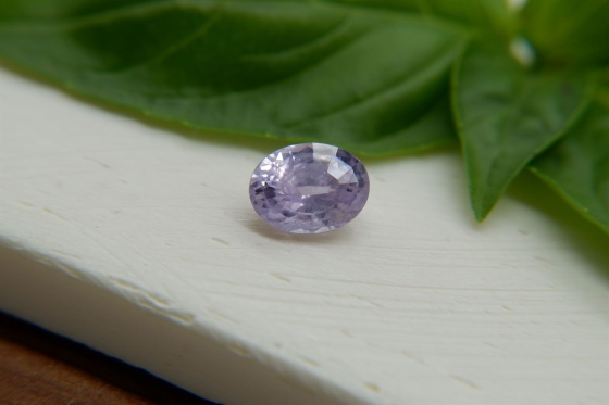 Pastel Violet Sapphire, handcrafted cut 1.75 ct