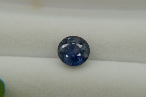 Neon Velvet Blue Sapphire, designer cut 3.10 ct