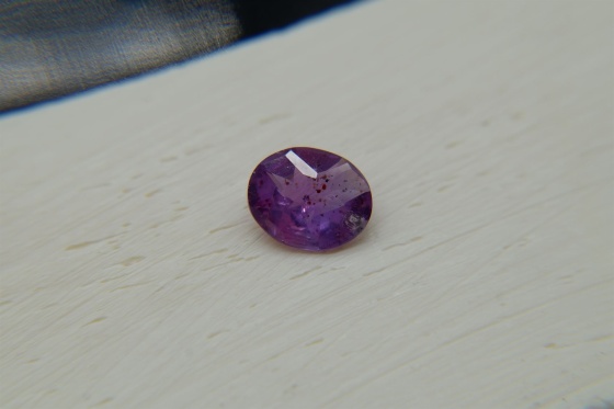 Violet Pink Sapphire, handcrafted cut 1 ct