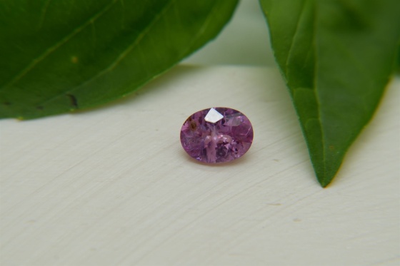 purplish Violet Sapphire, handcrafted cut 1 ct