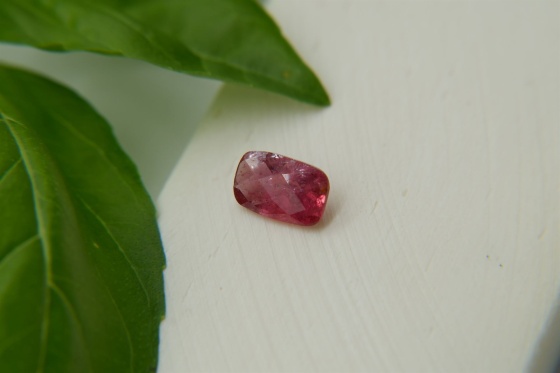 orangish-Red Ruby handcrafted cut 1.20 ct